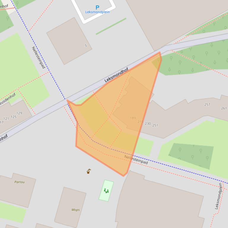 Kaart van postcodegebied 1108EW.