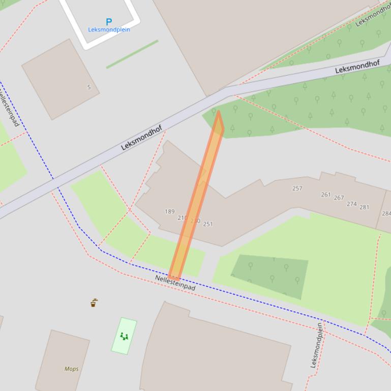 Kaart van postcodegebied 1108EX.