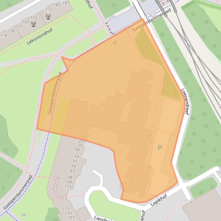 Kaart van postcodegebied 1108GH.