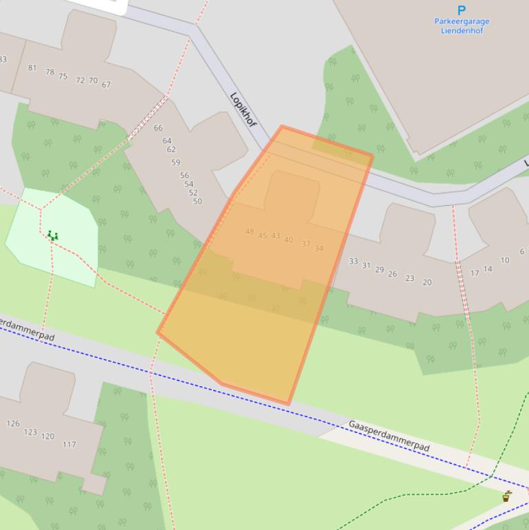 Kaart van postcodegebied 1108HA.