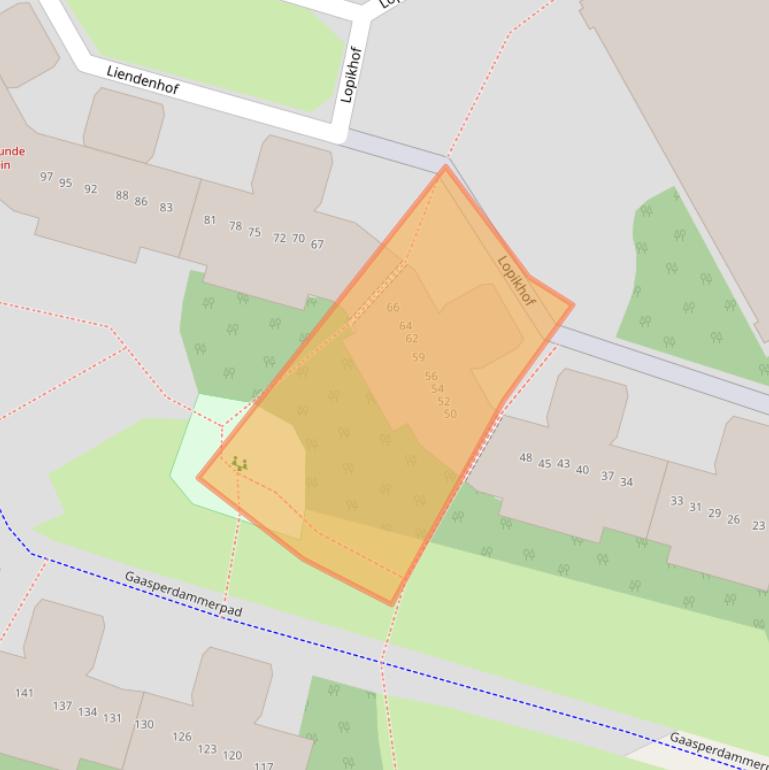 Kaart van postcodegebied 1108HB.