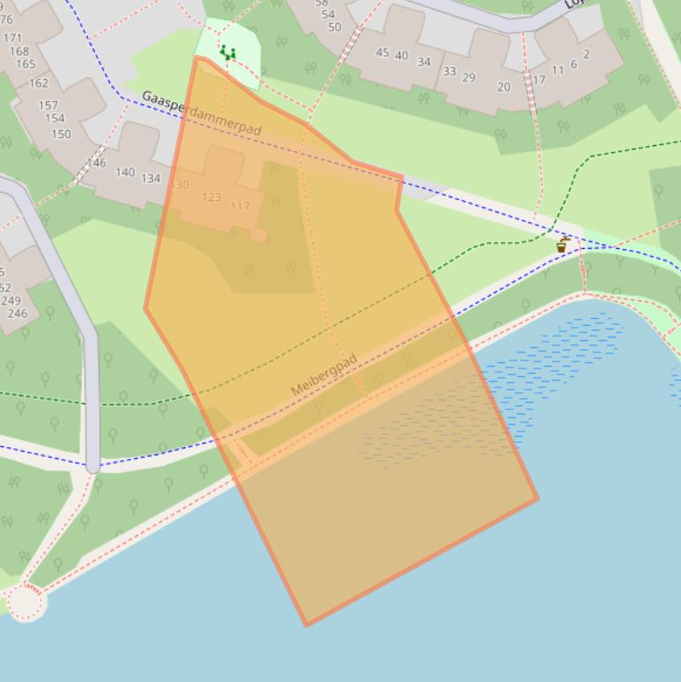 Kaart van postcodegebied 1108HG.