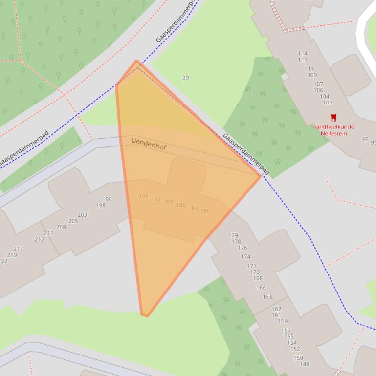 Kaart van postcodegebied 1108HL.