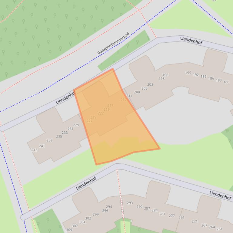 Kaart van postcodegebied 1108HN.