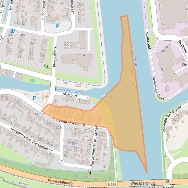 Kaart van postcodegebied 1109AE.