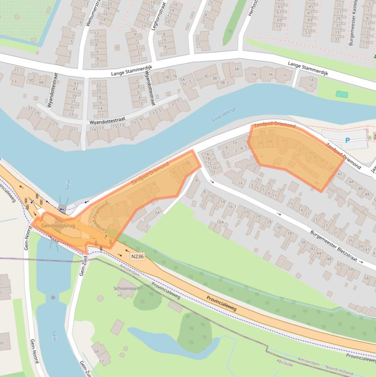 Kaart van postcodegebied 1109AG.