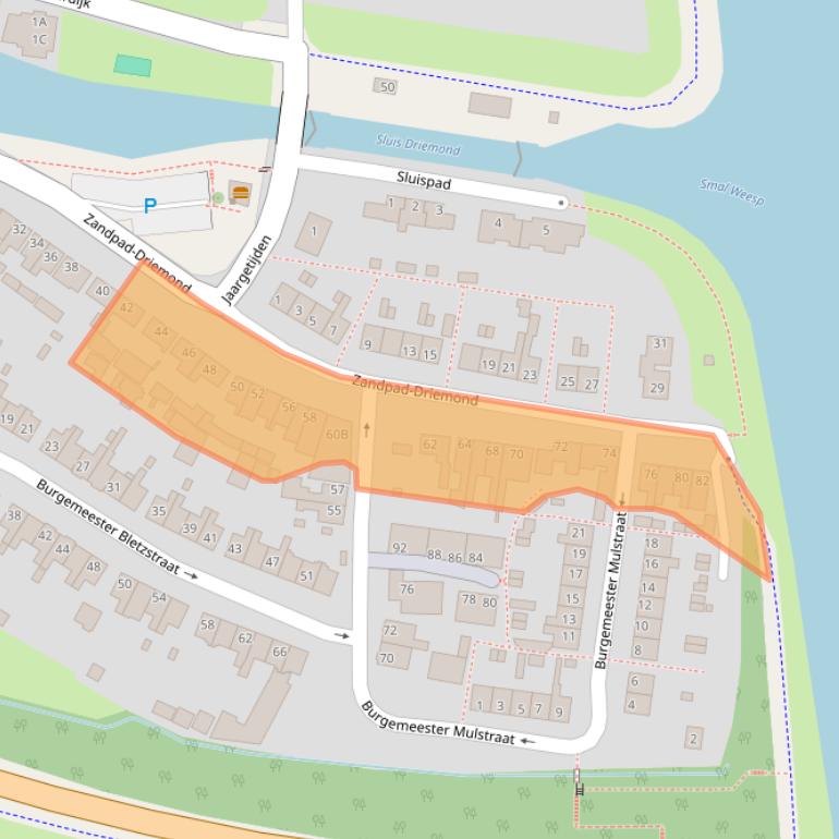 Kaart van postcodegebied 1109AH.