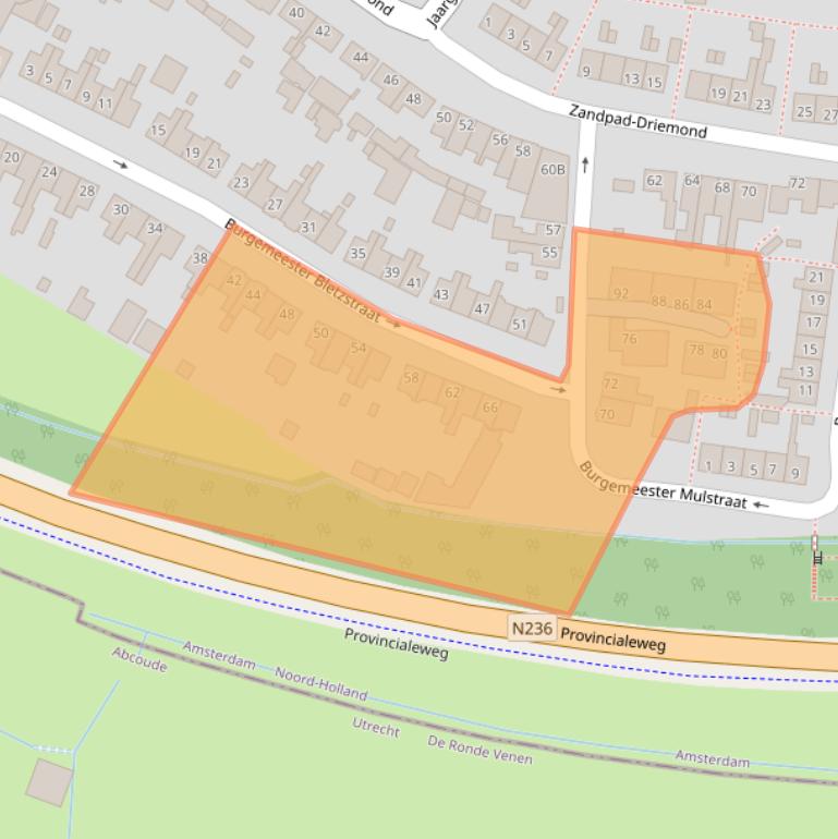 Kaart van postcodegebied 1109AM.