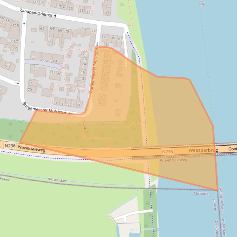 Kaart van postcodegebied 1109AP.