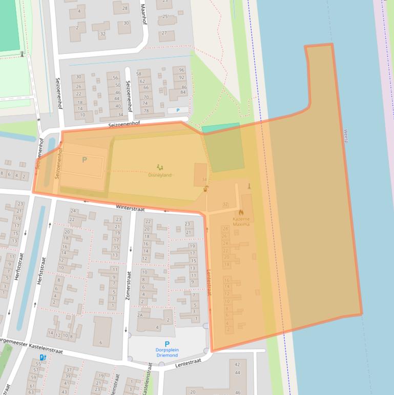 Kaart van postcodegebied 1109AT.