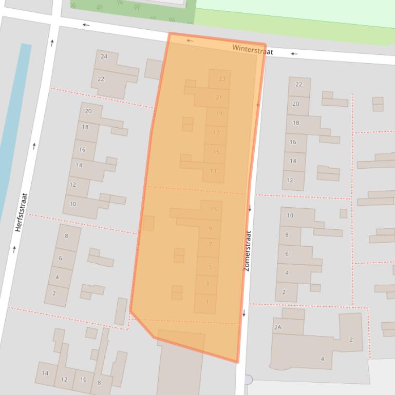 Kaart van postcodegebied 1109AV.