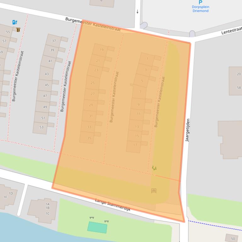 Kaart van postcodegebied 1109BA.