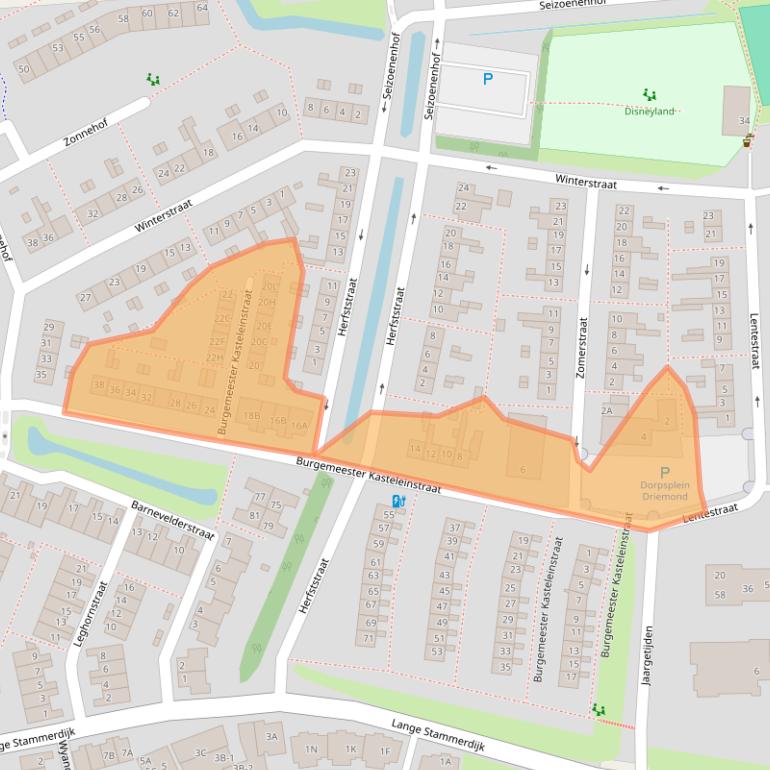 Kaart van postcodegebied 1109BC.