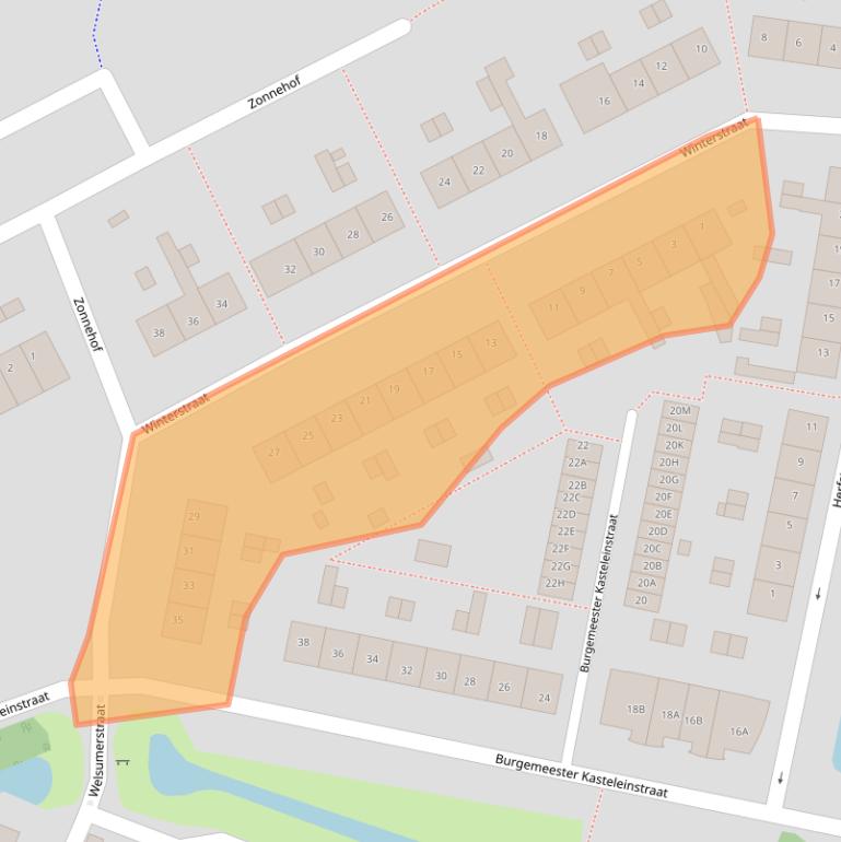 Kaart van postcodegebied 1109BD.