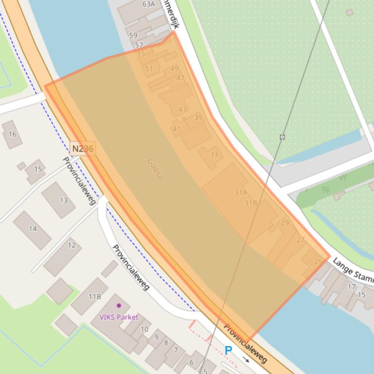 Kaart van postcodegebied 1109BL.