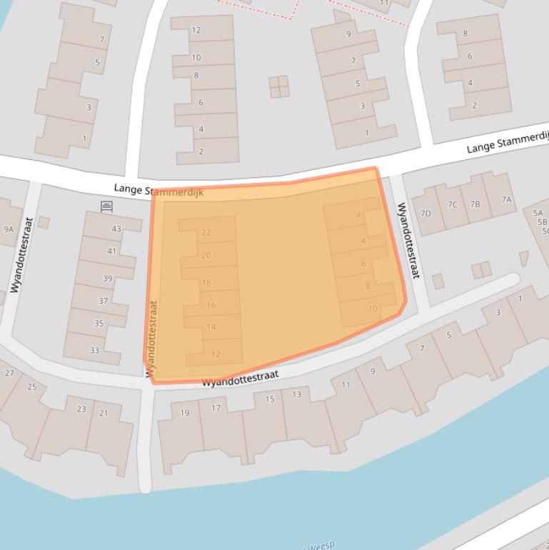 Kaart van postcodegebied 1109BT.