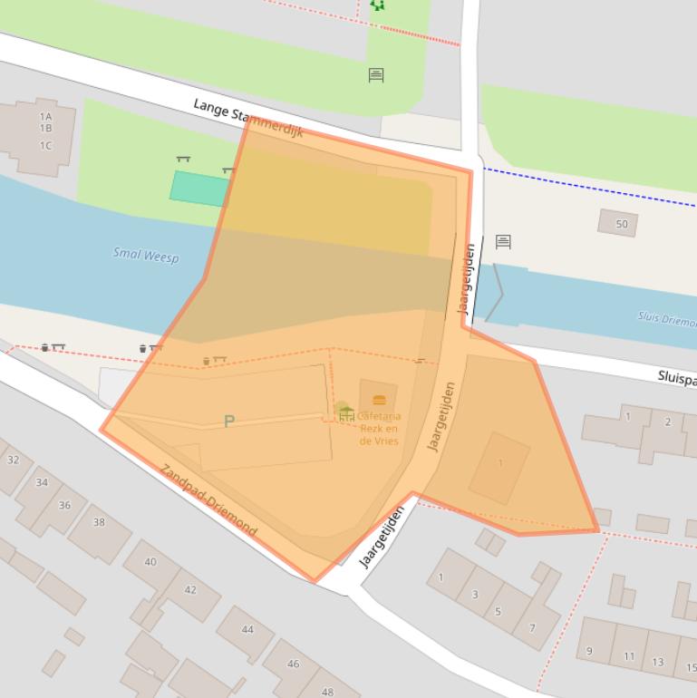 Kaart van postcodegebied 1109CH.