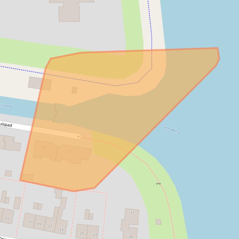 Kaart van postcodegebied 1109CJ.
