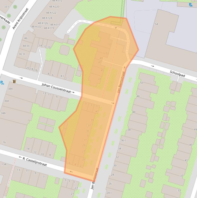 Kaart van postcodegebied 1111AP.