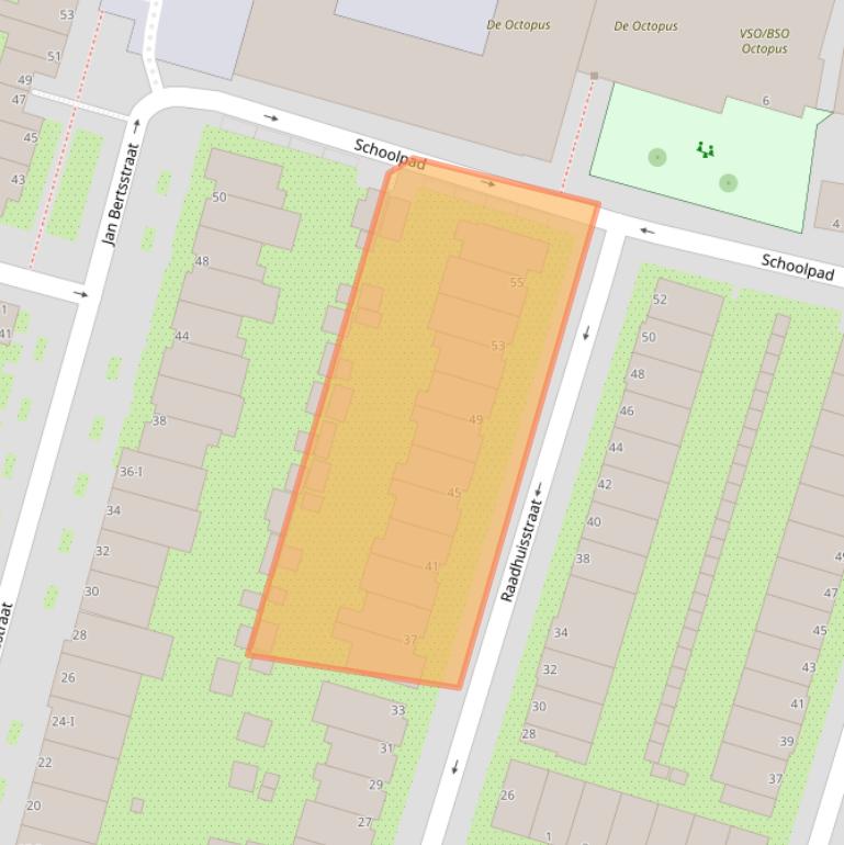 Kaart van postcodegebied 1111BK.
