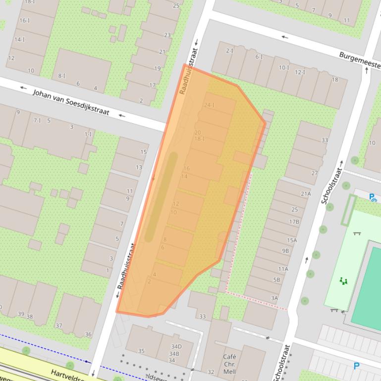 Kaart van postcodegebied 1111BL.