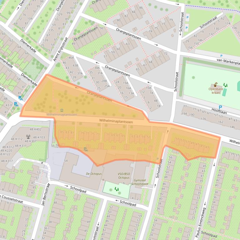 Kaart van postcodegebied 1111CK.
