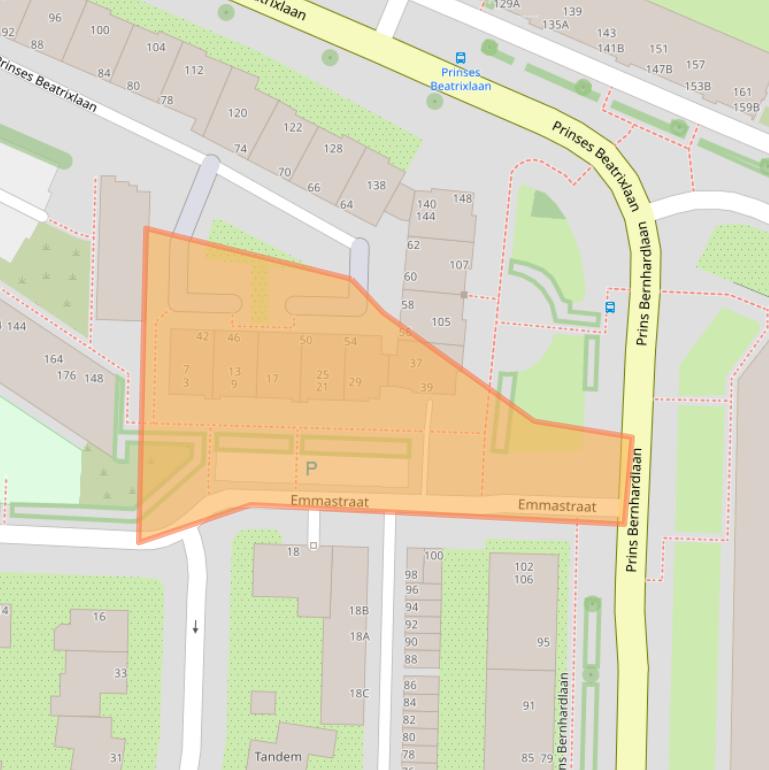 Kaart van postcodegebied 1111EV.