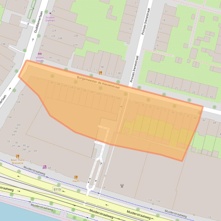 Kaart van postcodegebied 1111GN.