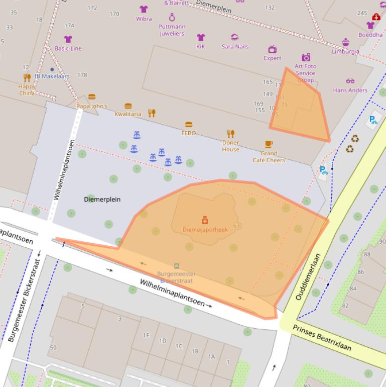 Kaart van postcodegebied 1111GV.