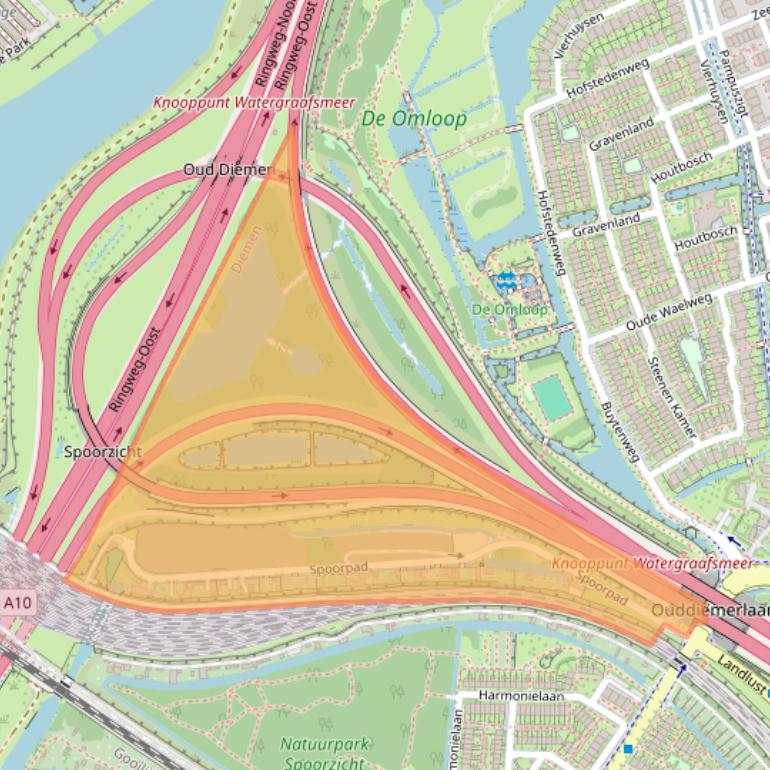 Kaart van postcodegebied 1111HS.