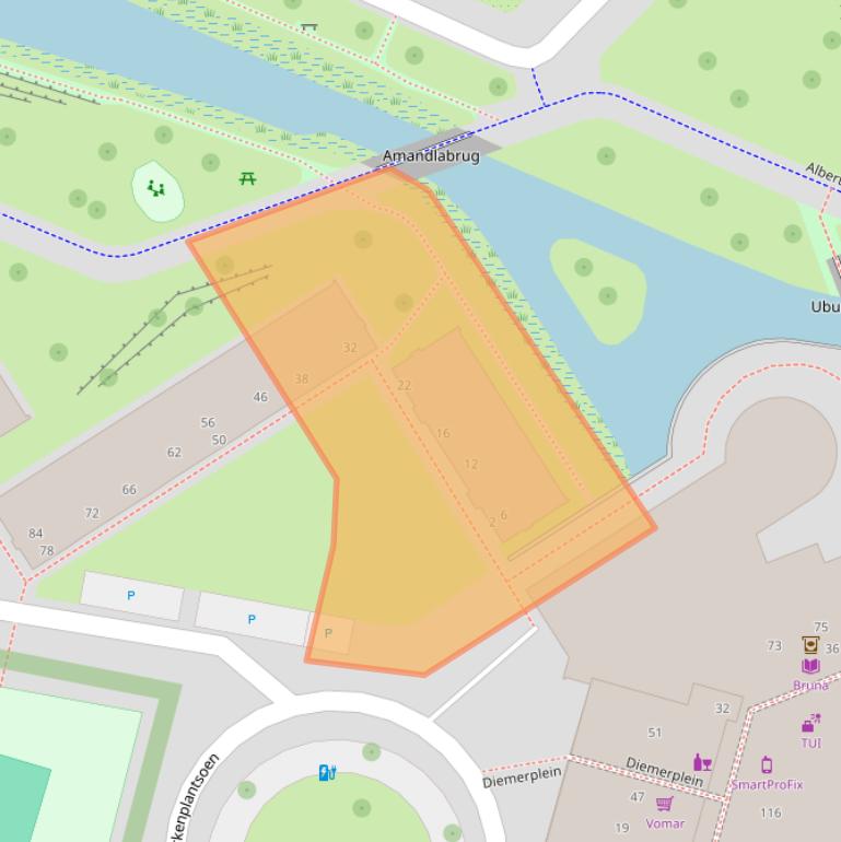 Kaart van postcodegebied 1111HV.