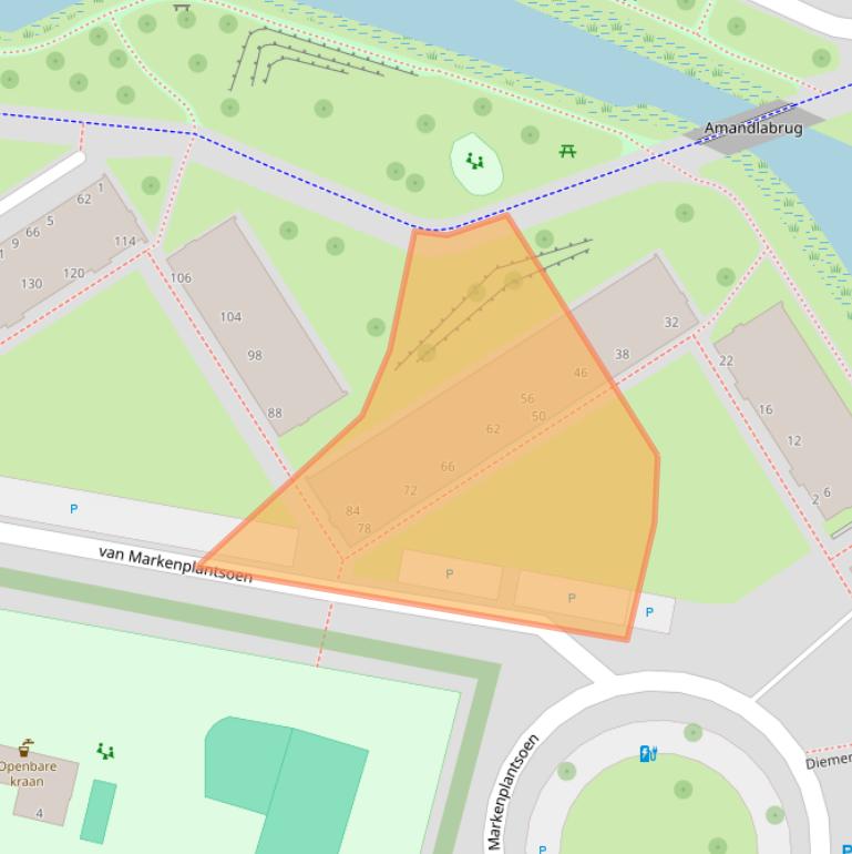 Kaart van postcodegebied 1111HW.