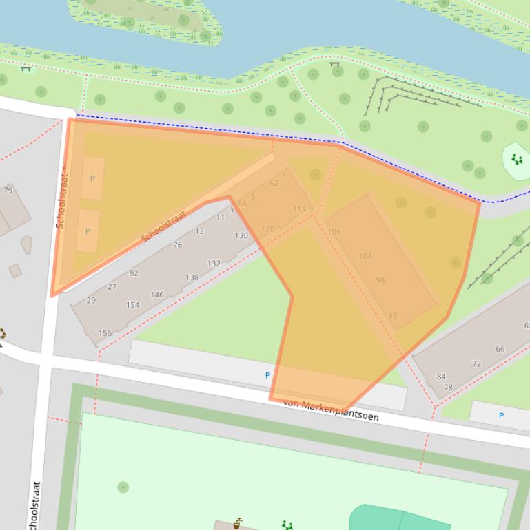 Kaart van postcodegebied 1111HX.