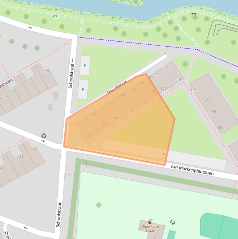 Kaart van postcodegebied 1111HZ.