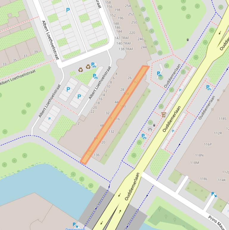 Kaart van postcodegebied 1111KW.