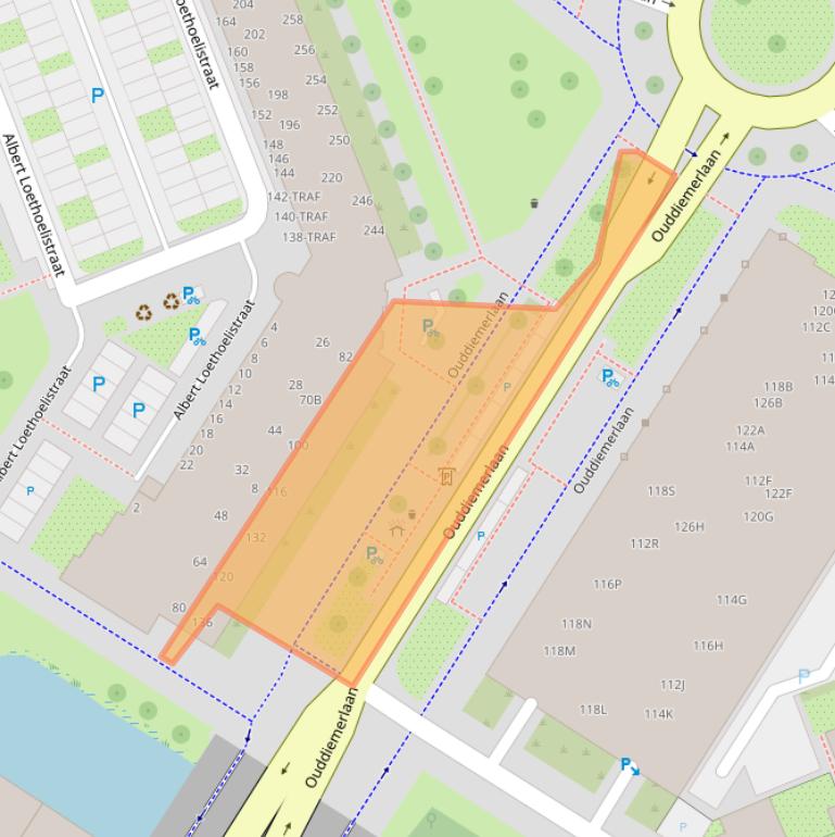 Kaart van postcodegebied 1111KX.