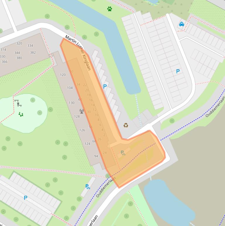 Kaart van postcodegebied 1111LH.