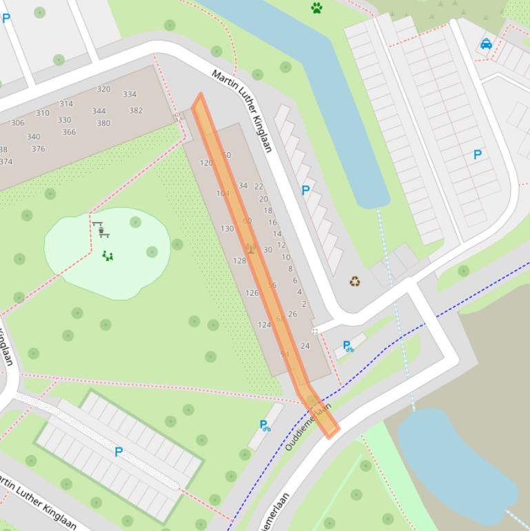 Kaart van postcodegebied 1111LJ.