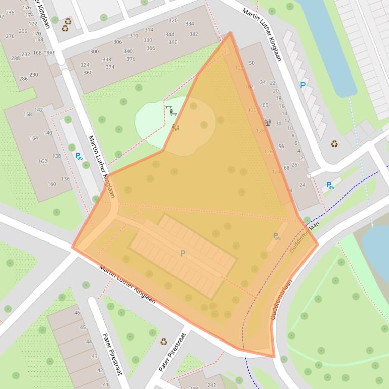 Kaart van postcodegebied 1111LK.