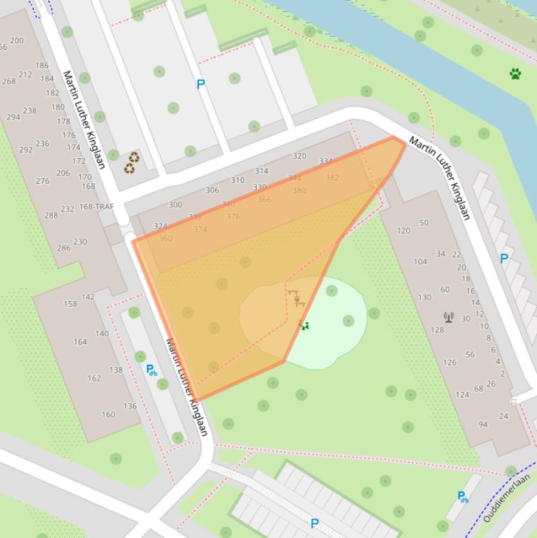 Kaart van postcodegebied 1111LR.