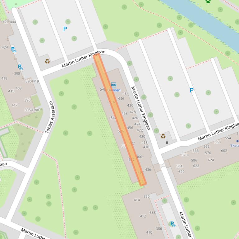 Kaart van postcodegebied 1111LV.