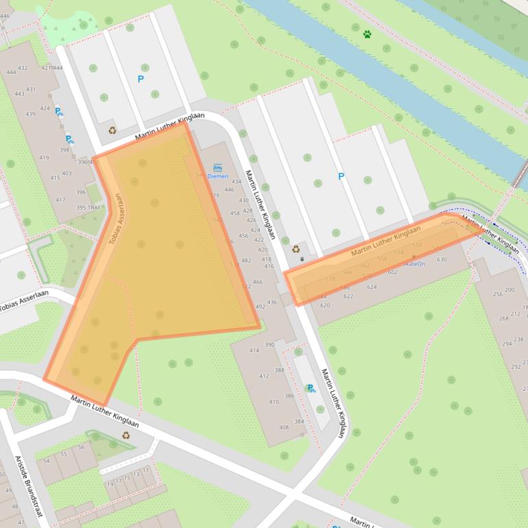 Kaart van postcodegebied 1111LW.