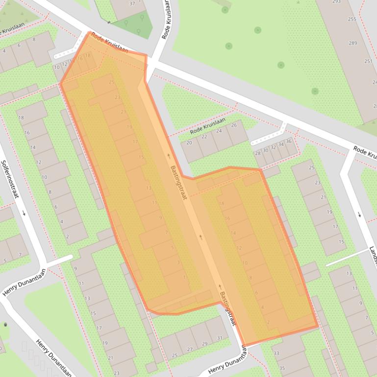 Kaart van postcodegebied 1111NB.