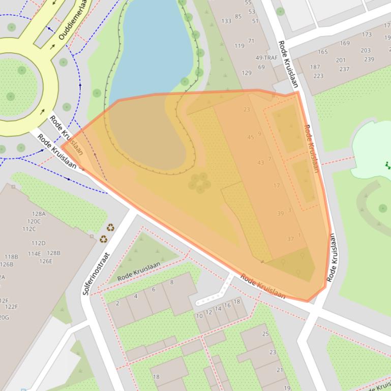 Kaart van postcodegebied 1111NE.