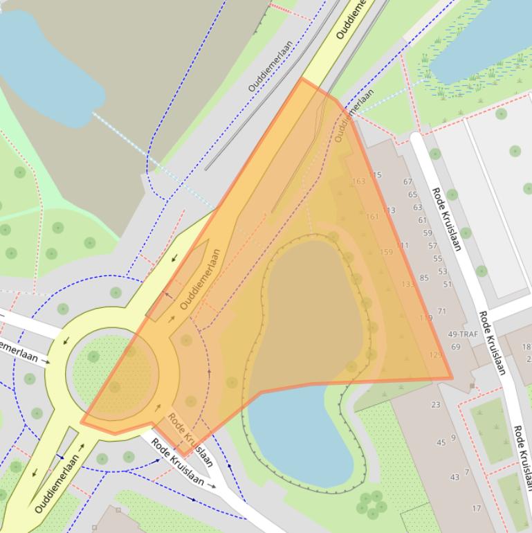 Kaart van postcodegebied 1111NH.