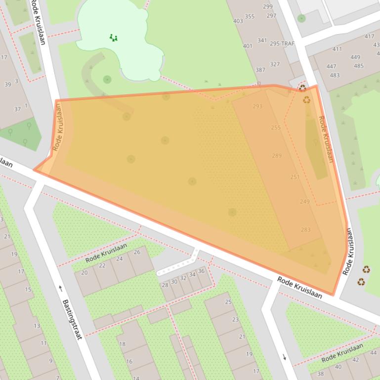Kaart van postcodegebied 1111NL.