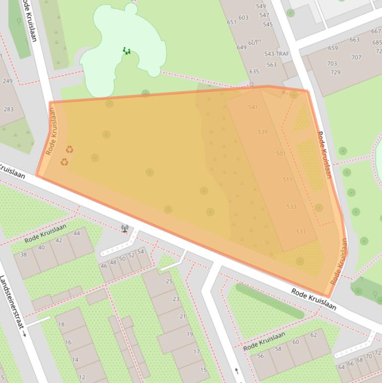 Kaart van postcodegebied 1111NS.