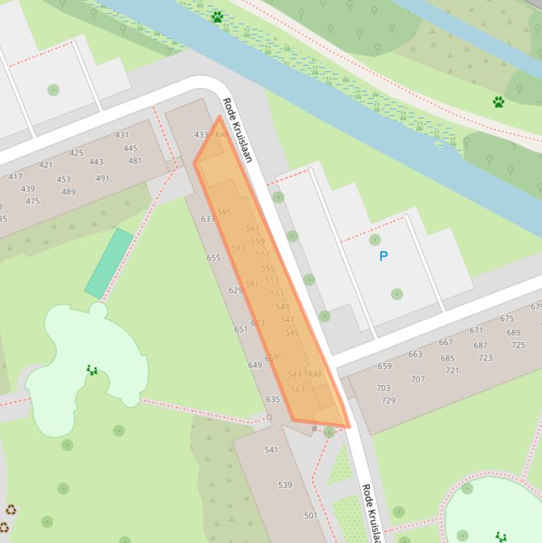 Kaart van postcodegebied 1111NT.