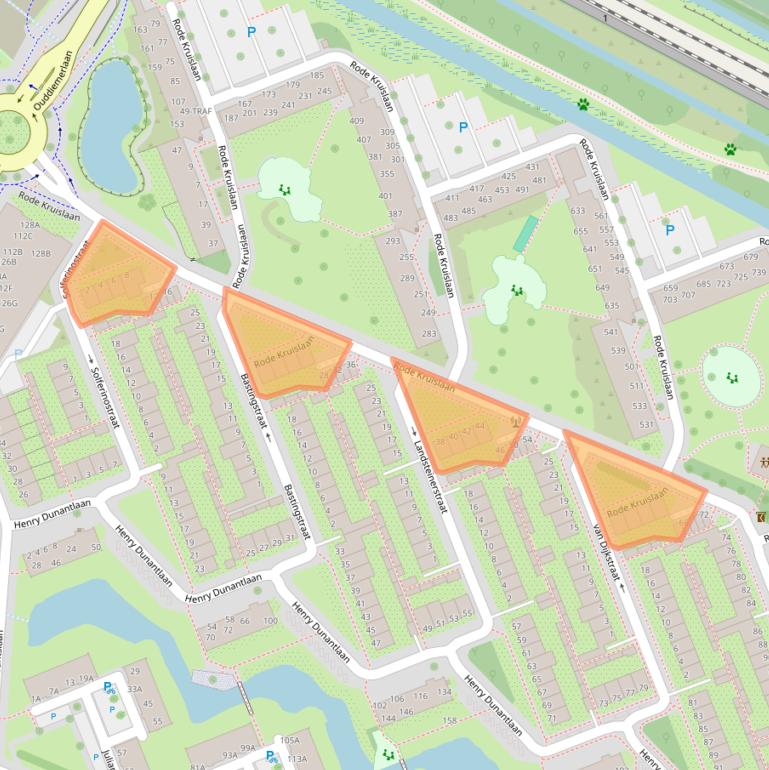 Kaart van postcodegebied 1111PB.