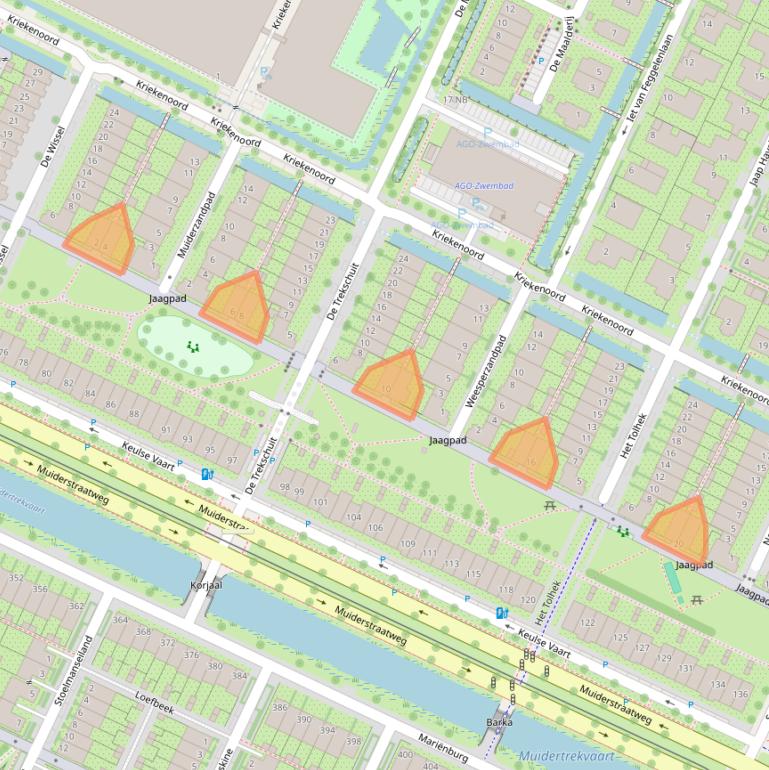 Kaart van postcodegebied 1111RP.